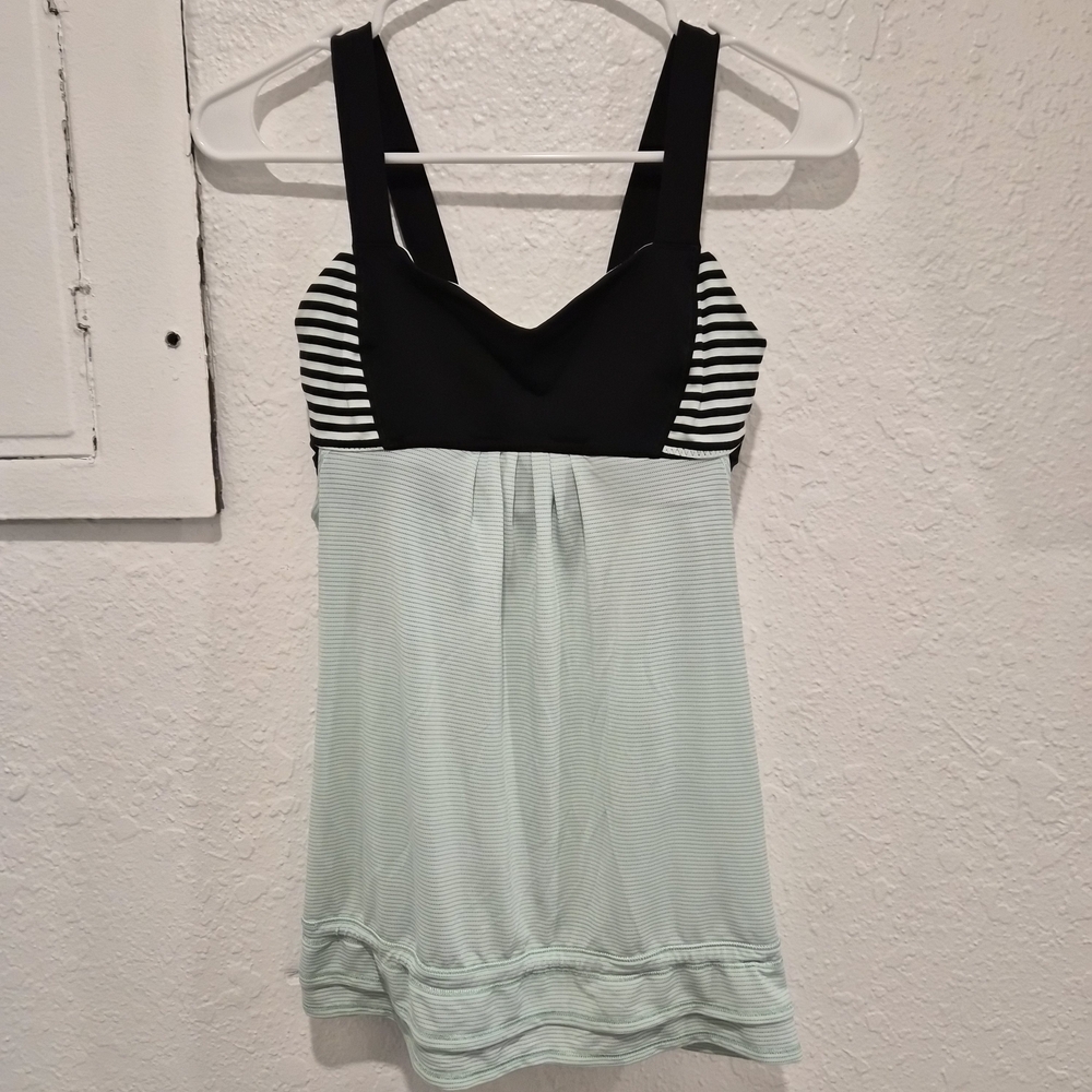 Striped Black and White Women's Top
